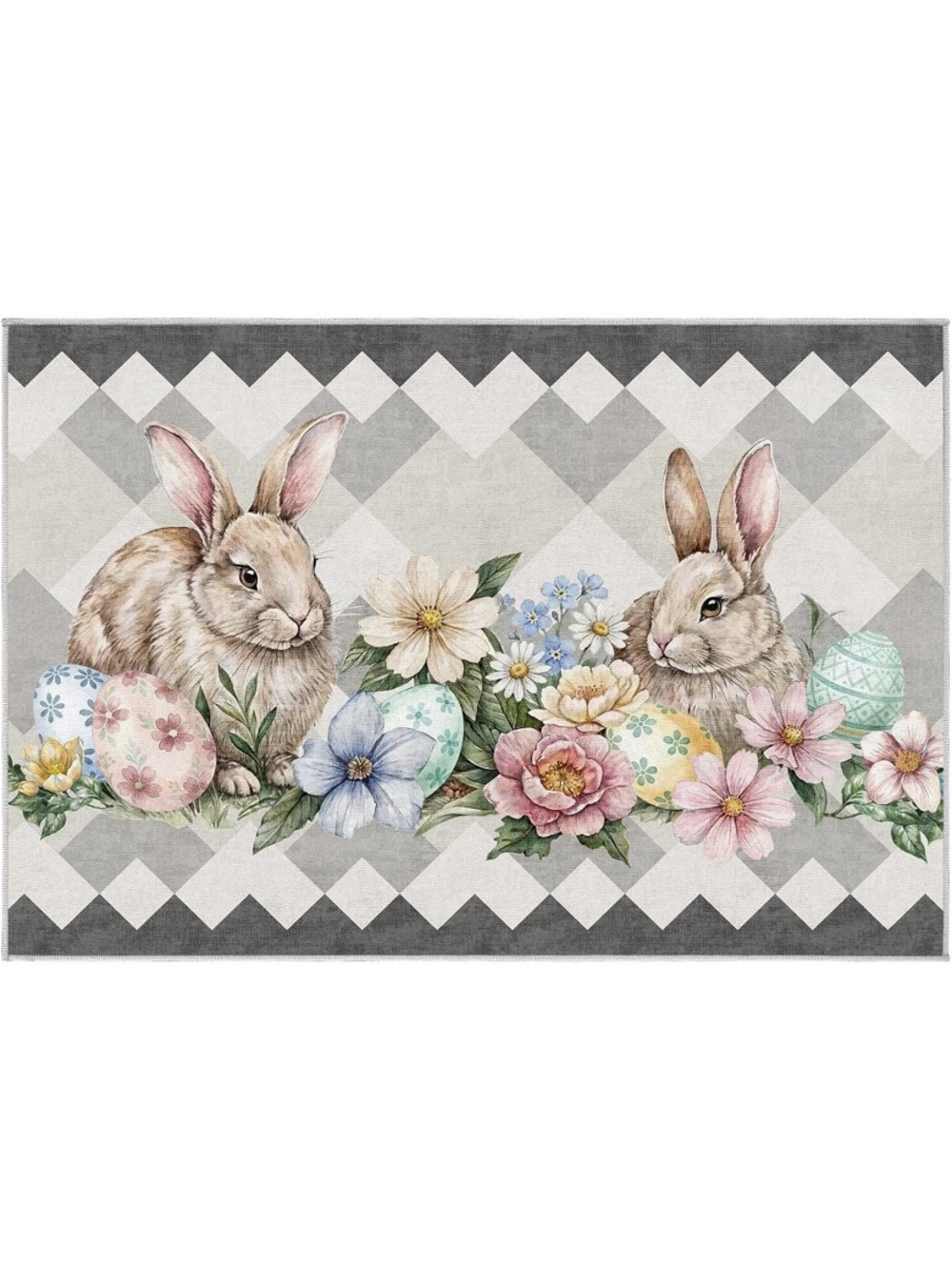 Spring Bunny Rabbit Rug